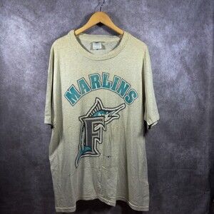 Vintage 1997 Florida Marlins MLB T-Shirt Hanes Heavyweight
